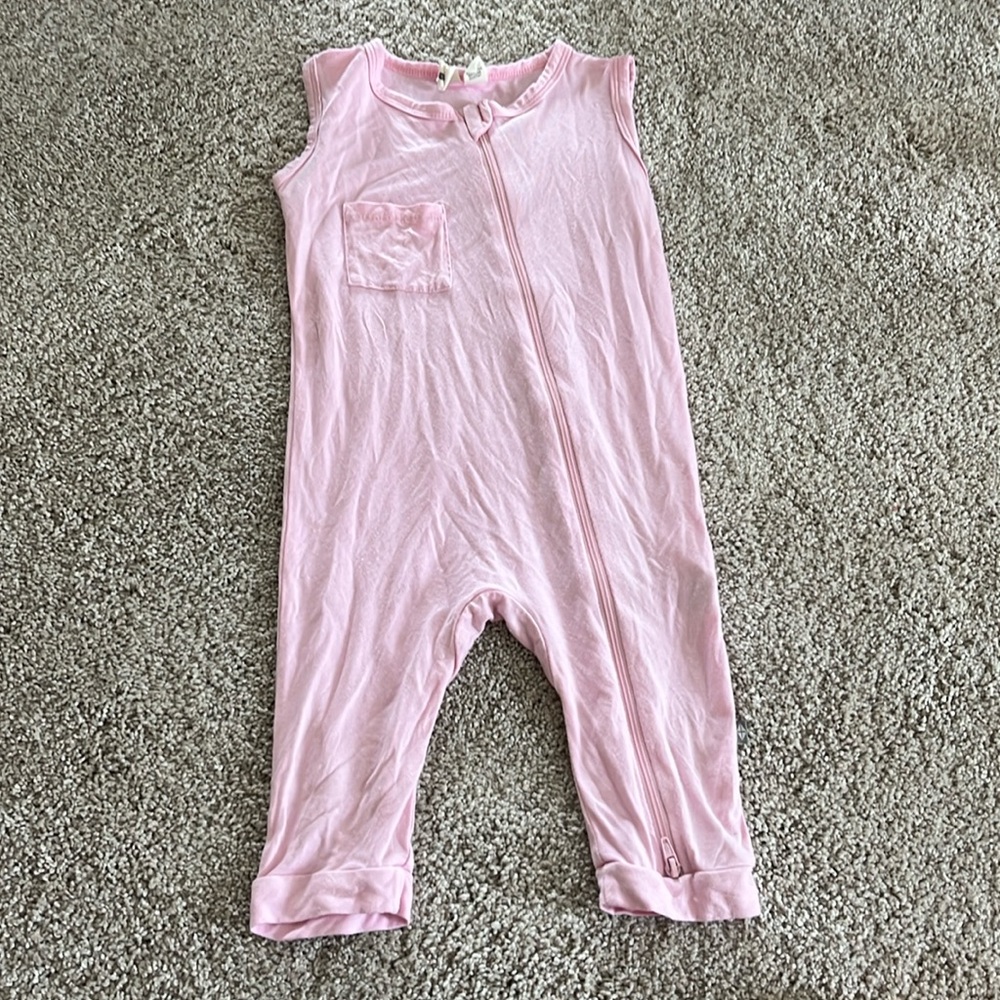 Kyte sleeveless zip romper